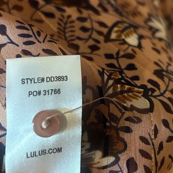Lulus Ashford Blush Pink Floral Print Long Sleeve Shift Dress - Picture 7 of 7